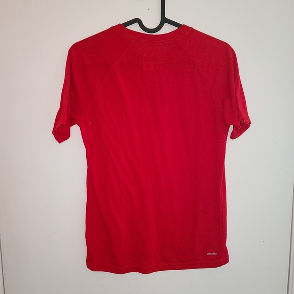 Boys Adidas Climalite cotton red Tee 10/12. Great condition. - Picture 5 of 6